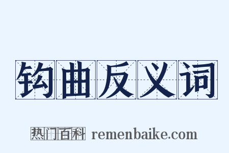 钩曲反义词是什么意思的图片